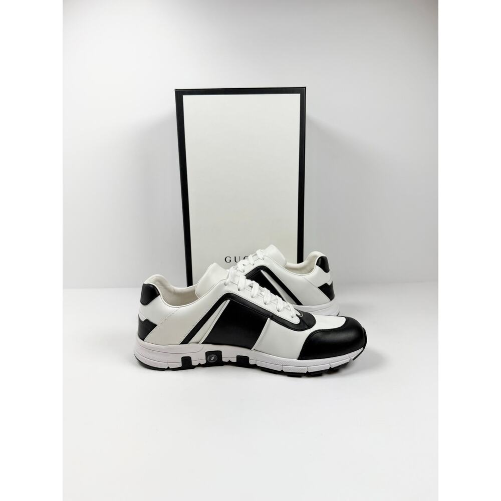 Size 8.5US - Gucci Black White GG Sneakers NEW - Picture 5 of 10